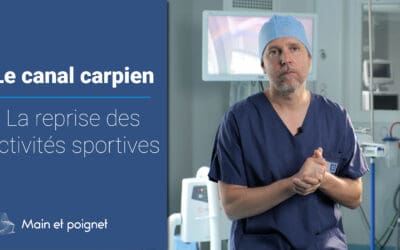 Reprise des activité après une opération du canal carpien